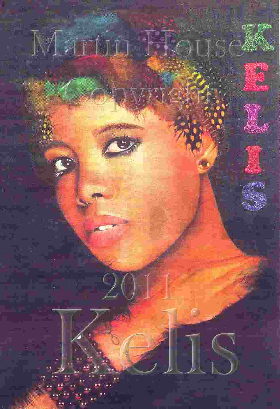 Kelis, original oil painting by Martin House