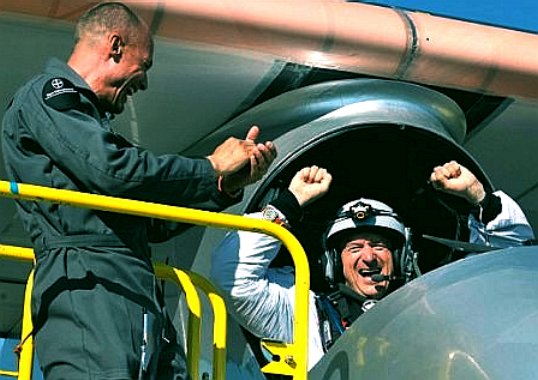 Bertrand Piccard pilot and the Solar Impulse zero emission aircraft