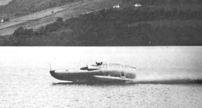 Crusader at speed on Loch Ness