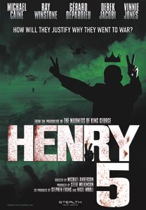 Henry 5, all British film production starring Michael Caine, Richard Attenborough, Ray Winstone, Vinne Jones and Derek Jacobi