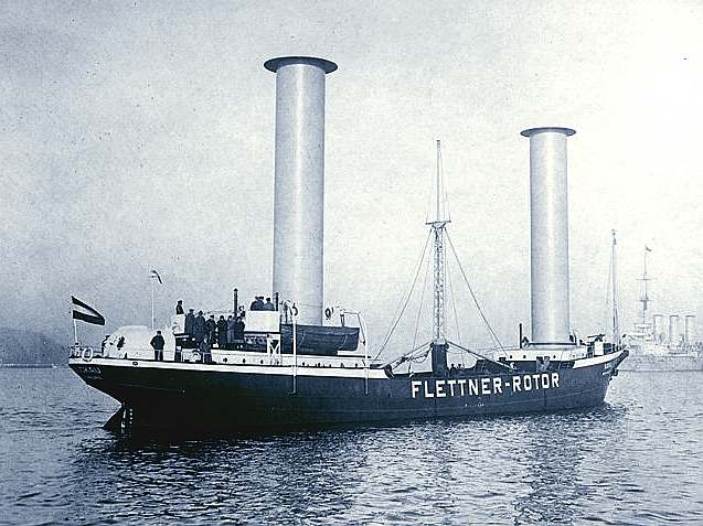 Anton Flettner's experimental rotor sailing ship