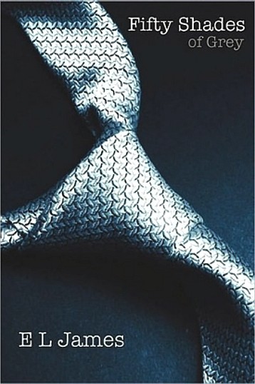 E L James' 50 Shades of Grey book cover art