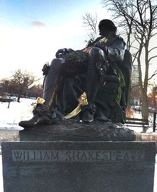 William Shakespeare, statue in Lincoln Park