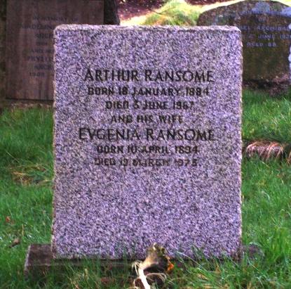 Ransome and his wife Evgenia lare burried at St Paul's Church, Rusland, Cumbria