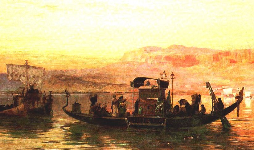 Queen Cleopatra's royal barge, last of the Pharoahs