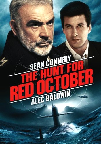 The Hunt for Red October film poster, Sean Connery and Alec Baldwin