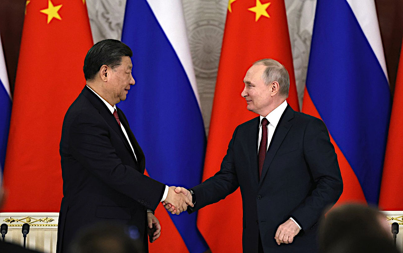 China has a long established relationship with Russia, to include satellites for space wars, apart from the import of cheap fossil fuels, to underpin a massive building programme that would end in tears, and bankruptcy.