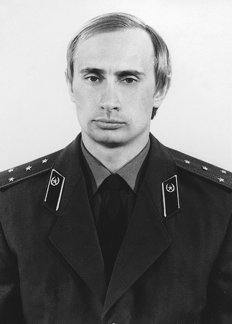 Portrait of a war criminal, trained by Russian's secret service, where their job constituted an apprenticeship for what was to come, the mass murder of Ukrainian citizens, as a butchering psychopath. Vladimir Putin is pictured above as a child, and then clawing his way up the power ladder as an KGB officer, with who knows how many assassinations ordered by his then superiors, along the way, as he developed a circle of alliances based on fear. The KGB being the right training ground for political success, for those ruthless enough to quash opposition the old fashioned way. Much as with Adolf Hitler and his Gestapo. That is why it is dangerous to keep anyone in any position for too long. Change is essential to prevent cozy relationships developing into a full blown dictatorship. And that means free elections is a true democracy. The only exceptions to this rule, being a few very well balanced individuals, who don't have an axe to grind, and respect geographical boundaries. Holding life to be precious, and human rights sacrosanct.