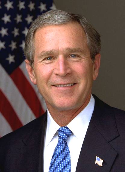 US President George Walker Bush