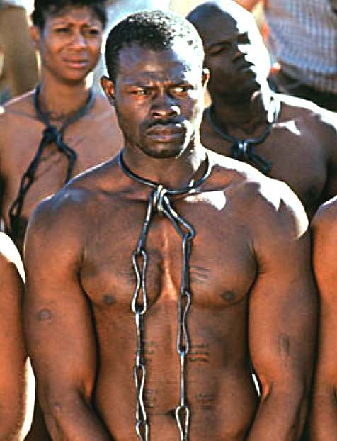 Dimon Hounsou, brilliantly protrays a slave on the Amistad - a great actor