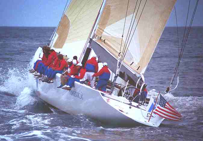 America's Cup 1992 America3 racing yacht monohull