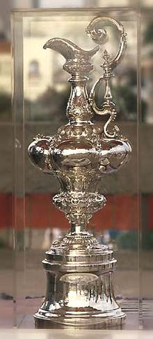 The Americas Cup silver trophy