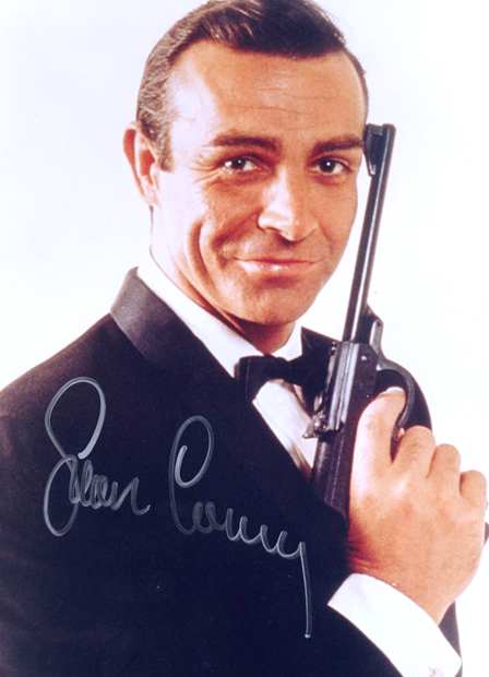 James Bond 007 dinner suit and gun Sean Connery