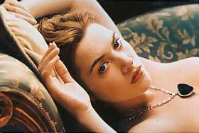 Winslet in Titanic famous nude drawing scene