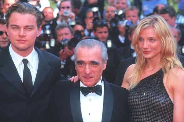 Cameron Diaz Leonardo Di Caprio and Martin Scorsese New York