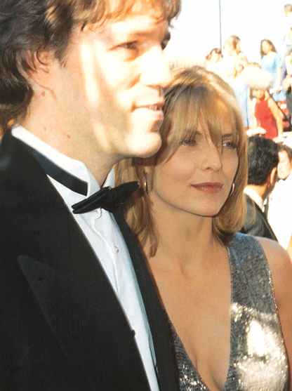 Michelle Pfeiffer and husband David E. Kelley at the 47th Emmy Awards, 1994
