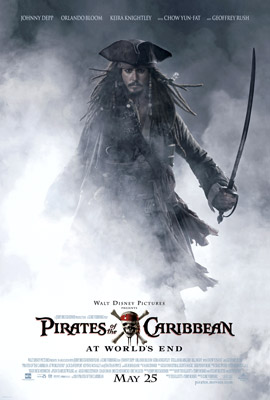 Pirates of the Caribbean: At World's End poster Captain Jack Sparrow