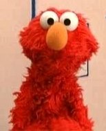 Elmo popular puppet from Sesame Street