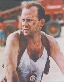 Bruce WIllis as John McClane