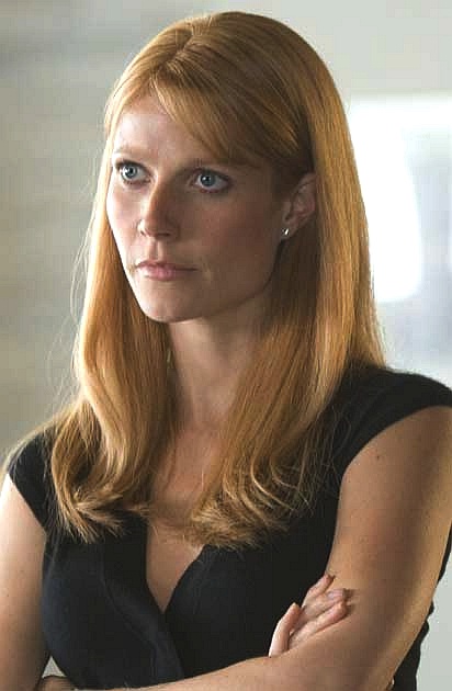 Gwyneth Paltrow in Iron Man the movie with Robert Downey Junior