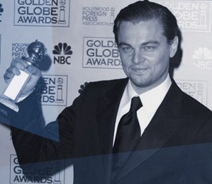 Leonardo di Caprio at the Golden Globe Awards