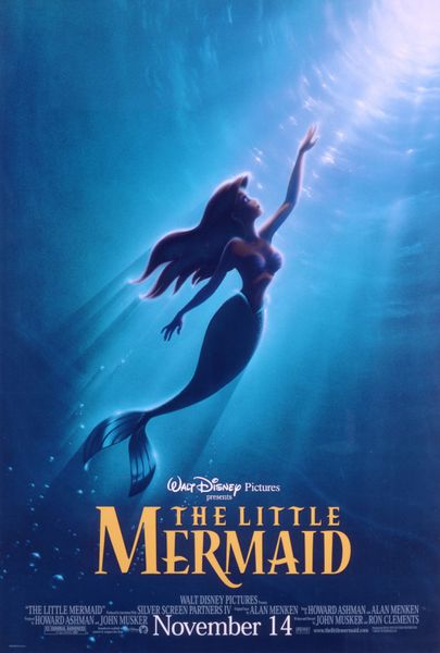 The Little Mermaid movie 
poster Walt Disney