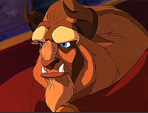 The beast confused, disney movie