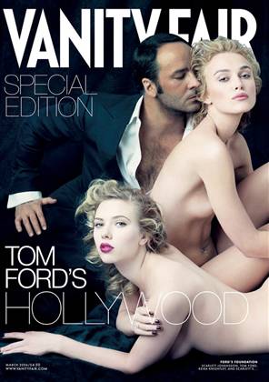 Knightley (right) poses nude on the March 2006 cover of Vanity Fair