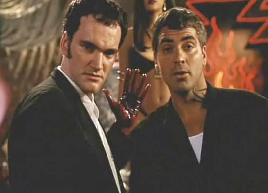 Quentin Tarantino and George Clooney in Dusk Till Dawn