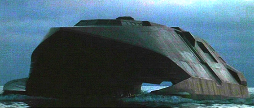 Elliot Carver's stealth ship, James Bond, Tomorrow Never Dies