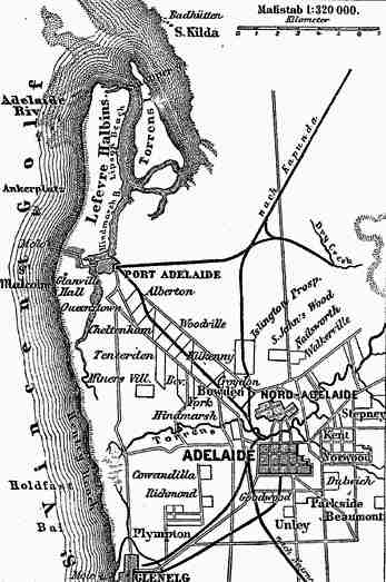 Adelaide old map 1888