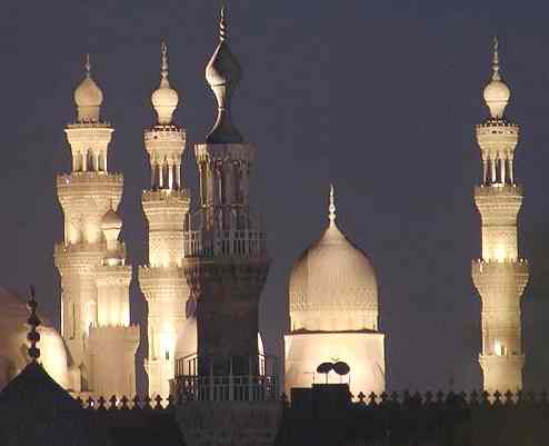 Cairo's unique city scape with its ancient mosques, Egypt