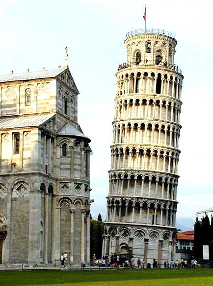 The tower has 294 steps. The Leaning Tower of Pisa 