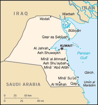 map of kuwait roads. Kuwait map