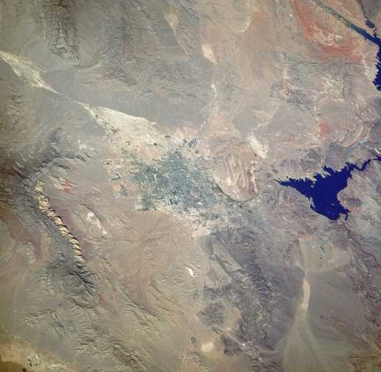 Las Vegas as seen from space