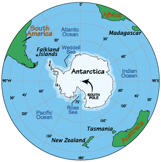 World Map Antarctica