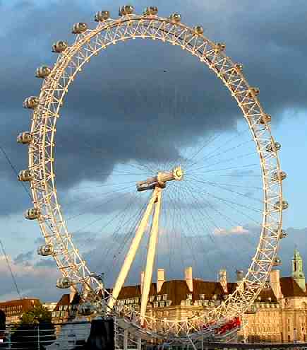 The London Eye uses two types of cable, 