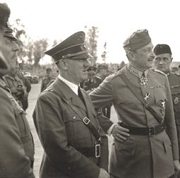 Adolf Hitler visits Ryti, Finland