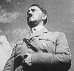 Adolf Hitler in well known pose