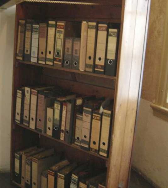 The bookcase that hid the entrance to Anne's hiding place