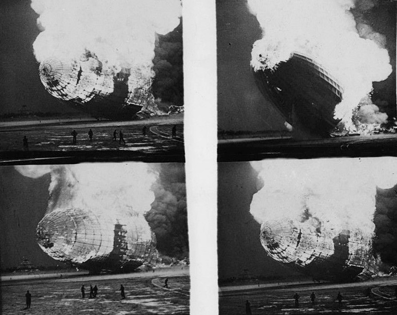 Hindenburg fire and crash footage Pathe Newsreel 1937
