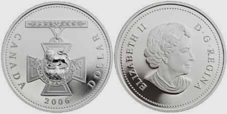 Canadian Silver Dollar Victoria Cross 2006
