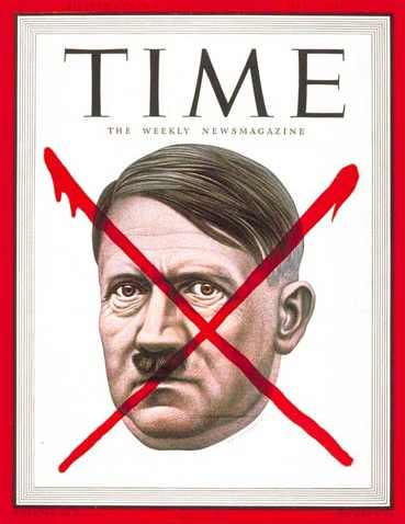 Hitler front cover Time Magazine 1945