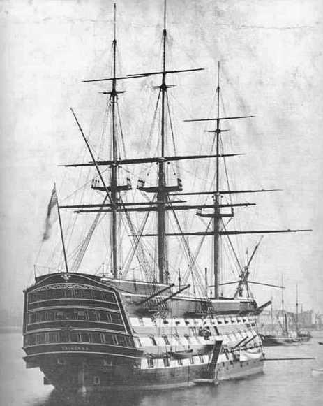 HMS Victory in dock 1884