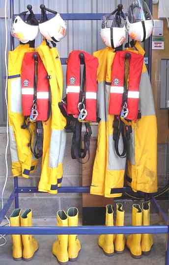 RNLI lifeboat rescue equipment clothing helmets