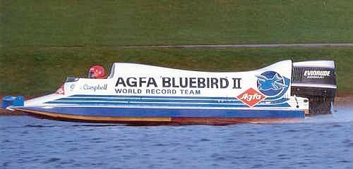 Agfa Bluebird outboard powered hydroplane