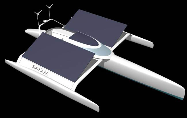 Solar Navigator solar powered trimaran circumnavigation