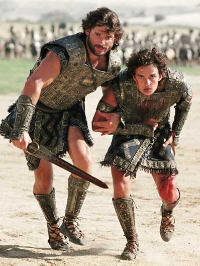 orlando bloom troy. Eric Bana and Orlando Bloom