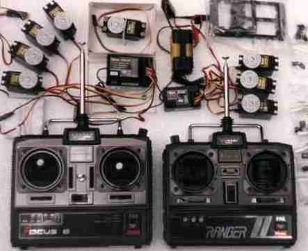 Radio controls by Futaba