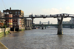 Millenium Bridge, London, River Thames